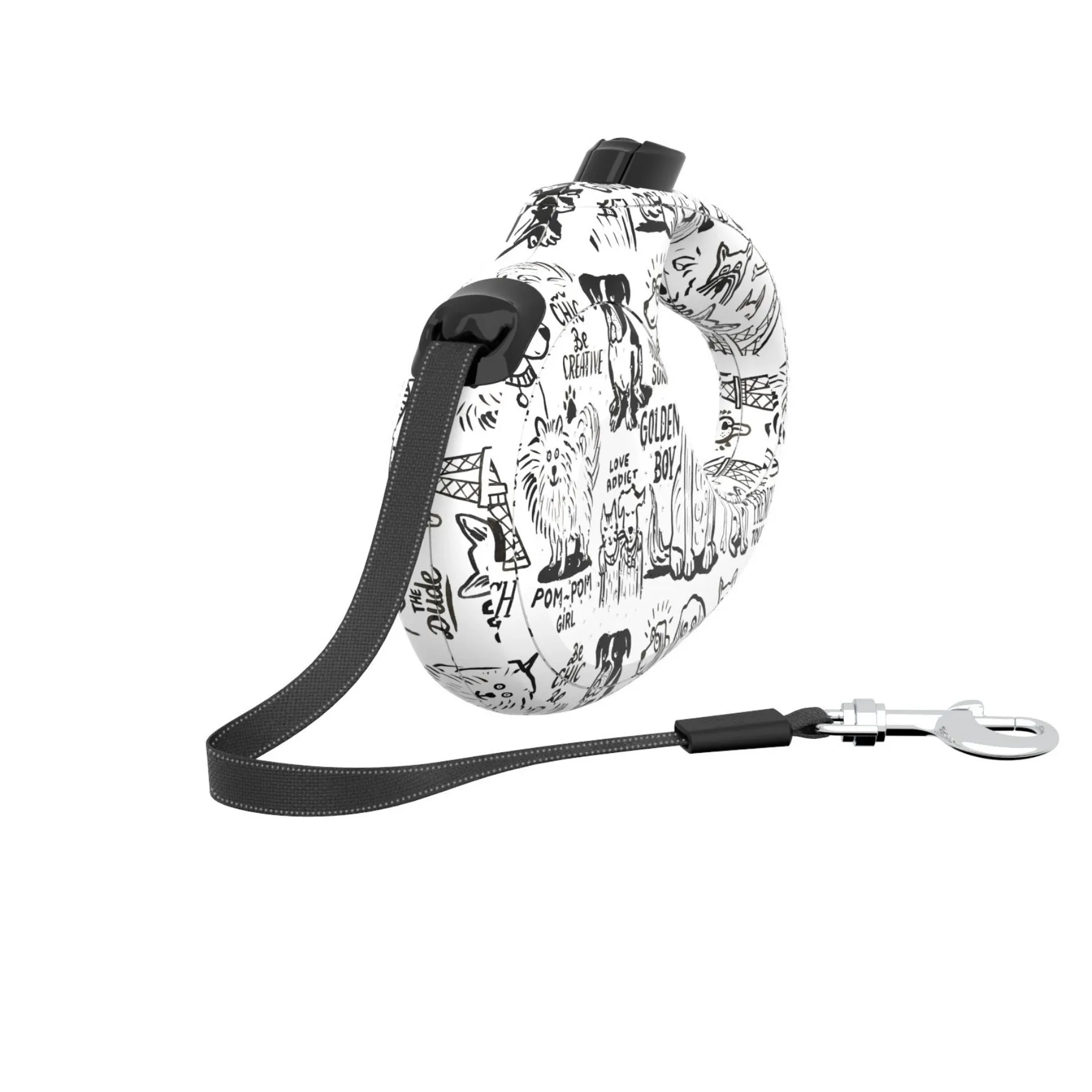 "Bon Voyage" retractable dog leash