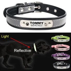 Reflective Collar ID Tag  For Pet