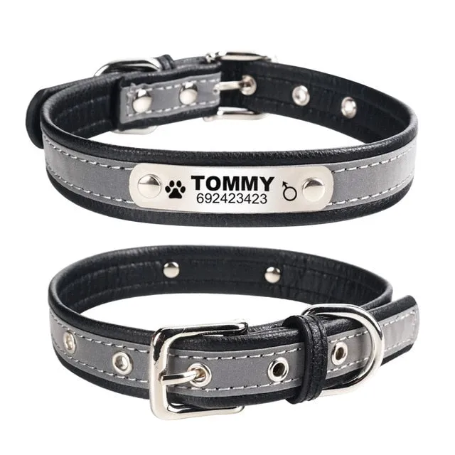 Reflective Collar ID Tag  For Pet