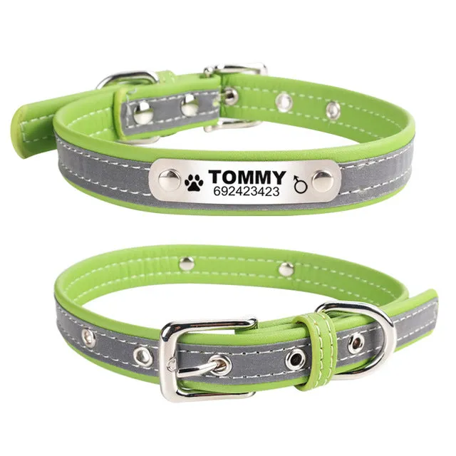 Reflective Collar ID Tag  For Pet