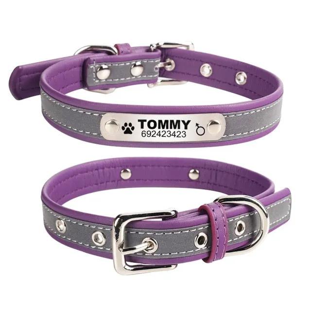 Reflective Collar ID Tag  For Pet