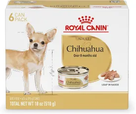 Royal Canin Chihuahua Adult Breed Specific Loaf in Sauce Dog Food, 3 oz can (6-Pack)