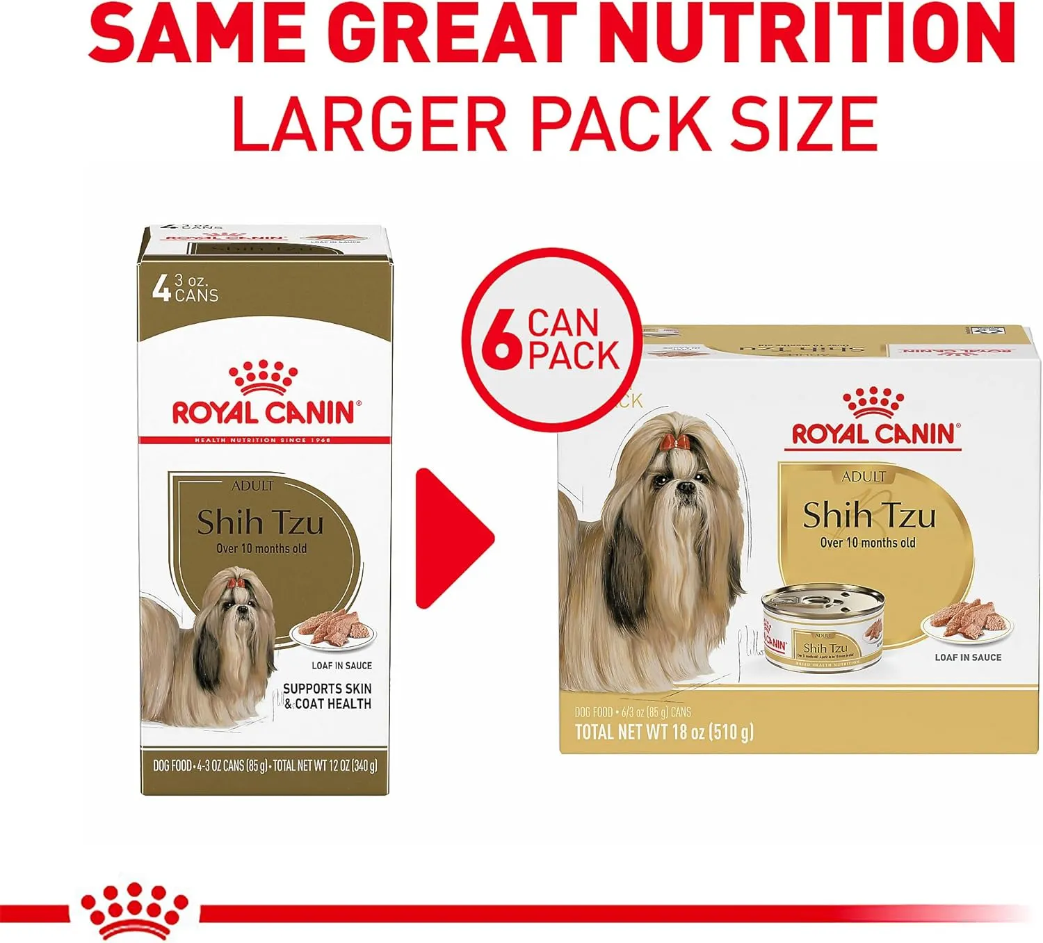 Royal Canin Shih Tzu Adult Breed Specific Wet Dog Food, 3 Oz Can (6-Pack)