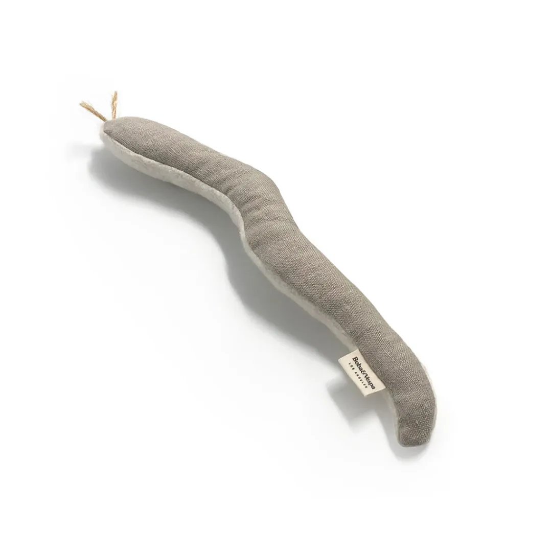 Snake Toy for Cats in Cotton with Buckwheat Crinkles and Organic Catnip