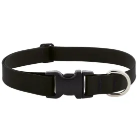 Splash Waterproof Dog Collar 16"-28", 1" Wide - Jet Black