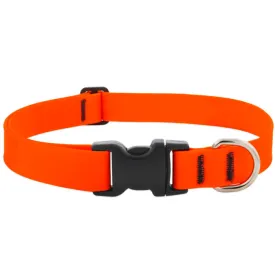 Splash Waterproof Dog Collar 9"-14", 3/4" Wide - Neon Orange