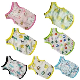Summer Dog T-Shirt | Pet Clothing for Small Dogs | Chihuahua, French Bulldog, Pug, Yorkie Printed Vest, Breathable Hoodie, and Skirts | Alo Trendy