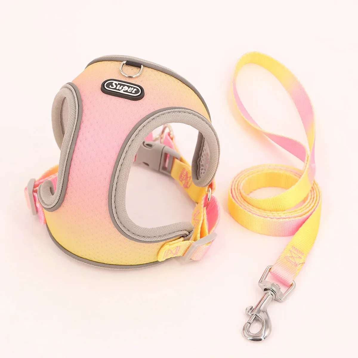 Supet Adjustable Pet Harness - Reflective and Breathable Vest for Dogs and Cats