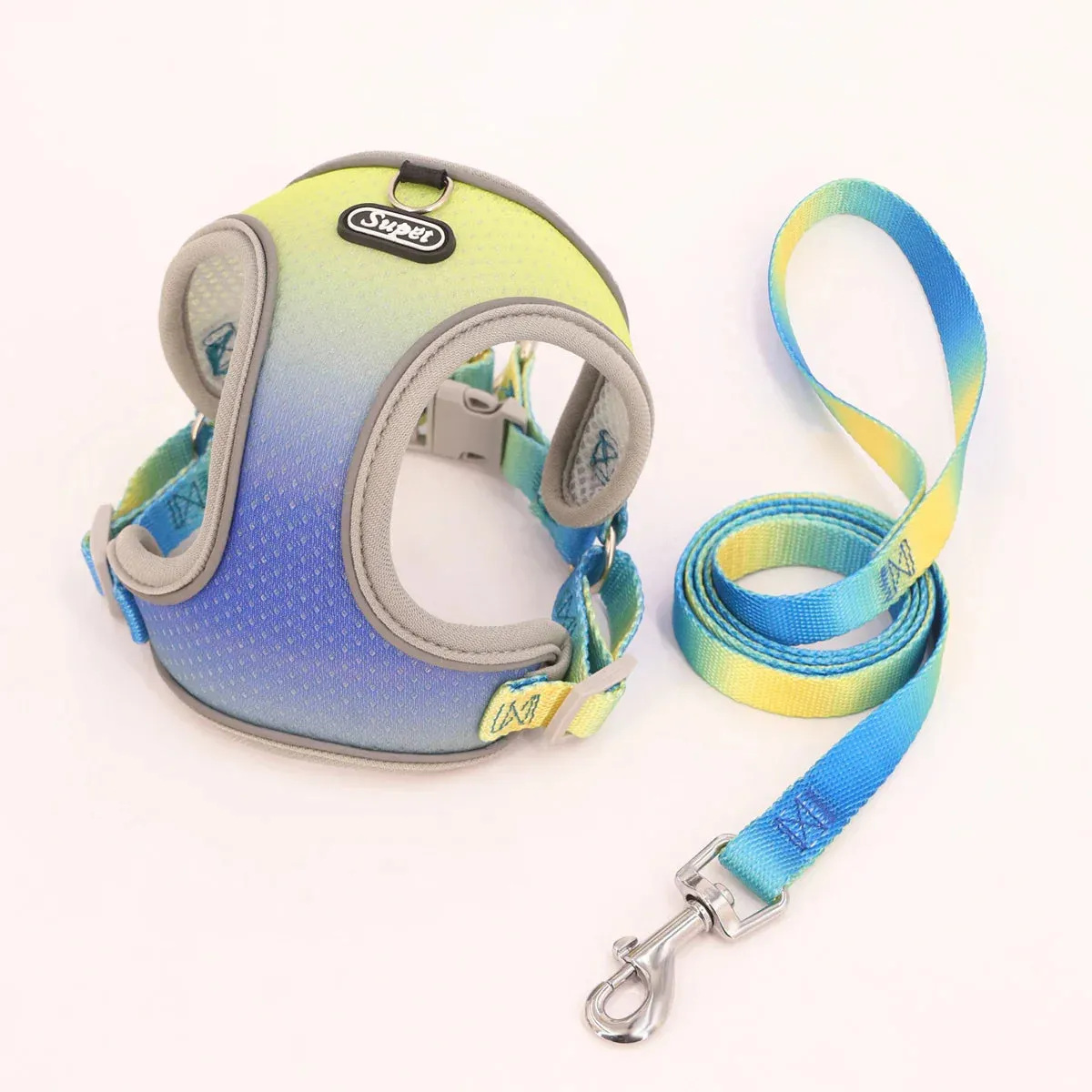 Supet Adjustable Pet Harness - Reflective and Breathable Vest for Dogs and Cats