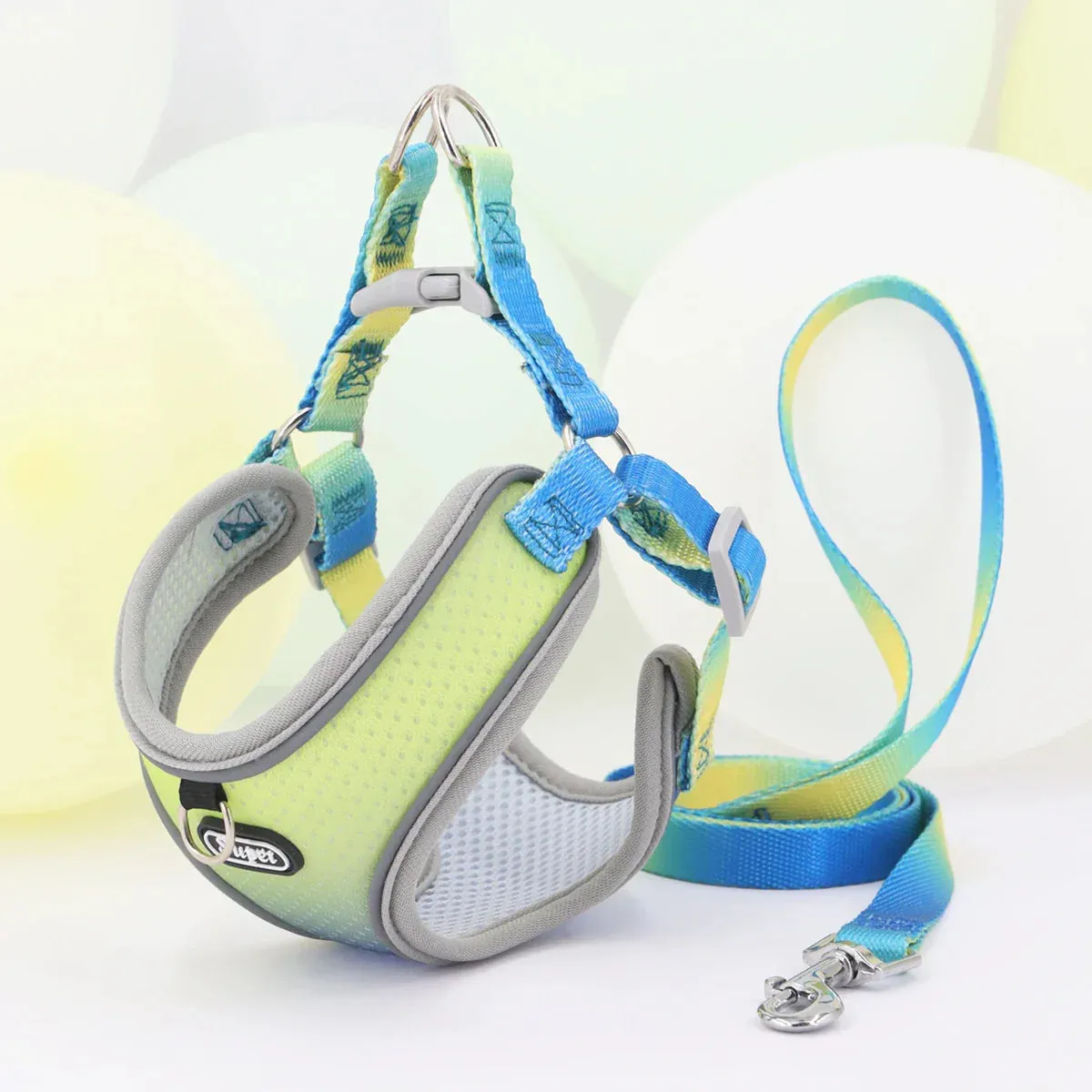 Supet Adjustable Pet Harness - Reflective and Breathable Vest for Dogs and Cats