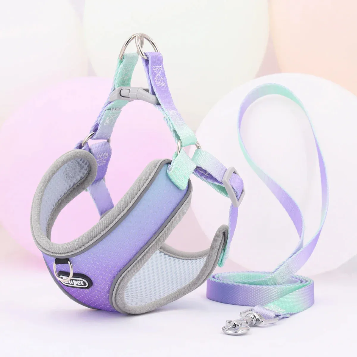 Supet Adjustable Pet Harness - Reflective and Breathable Vest for Dogs and Cats