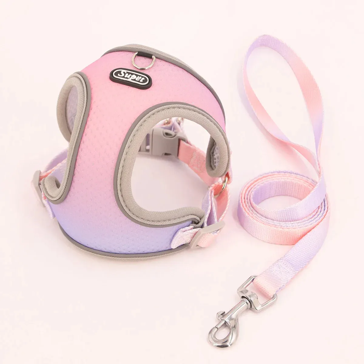 Supet Adjustable Pet Harness - Reflective and Breathable Vest for Dogs and Cats