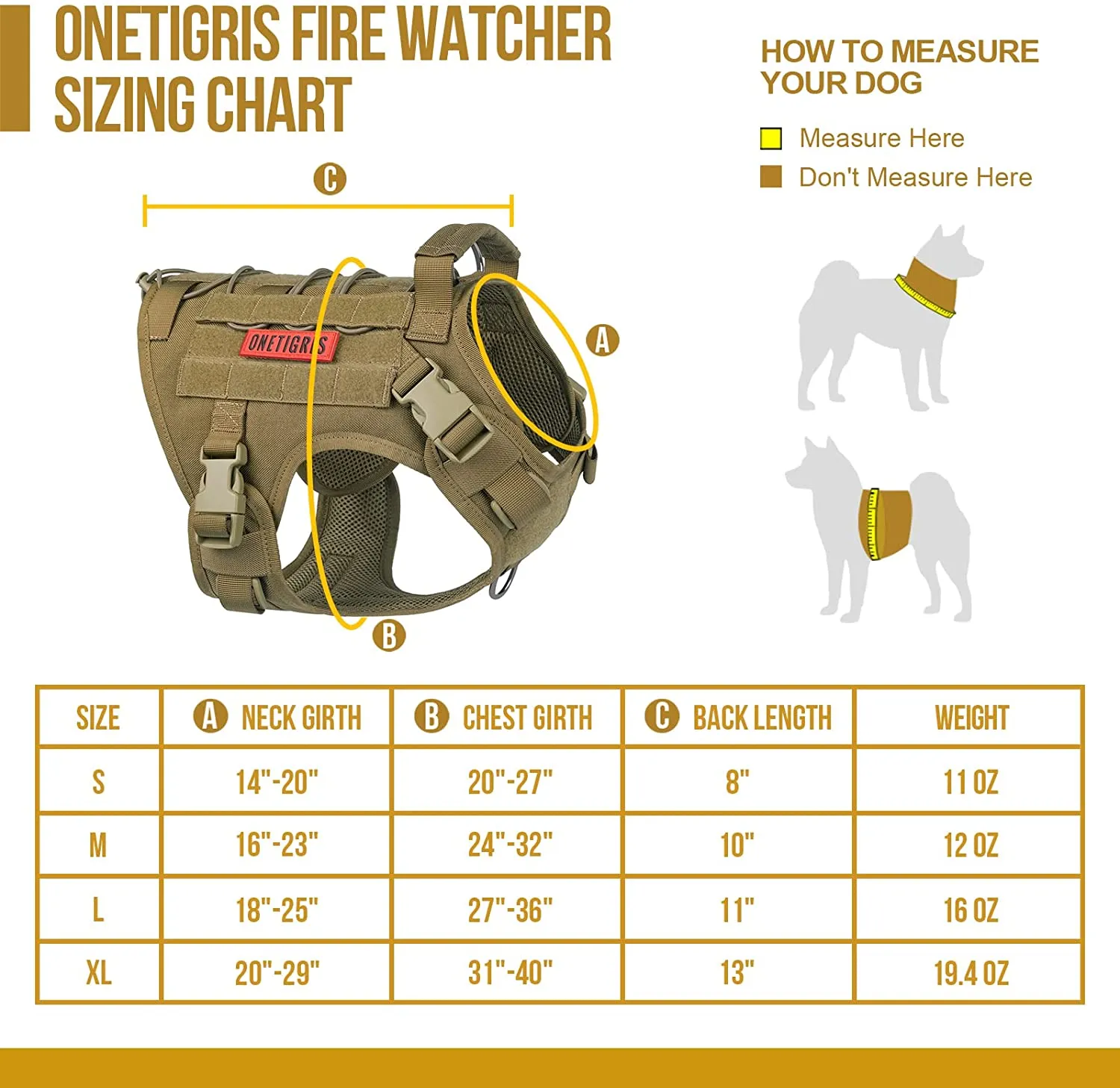 Tactical Dog Harness Vest with Handle, Military Dog Harness for Large Medium Dogs,No-Pull Service Dog Vest with Hook & Loop Panels,Adjustable Dog Vest Harness for Walking Hiking Training