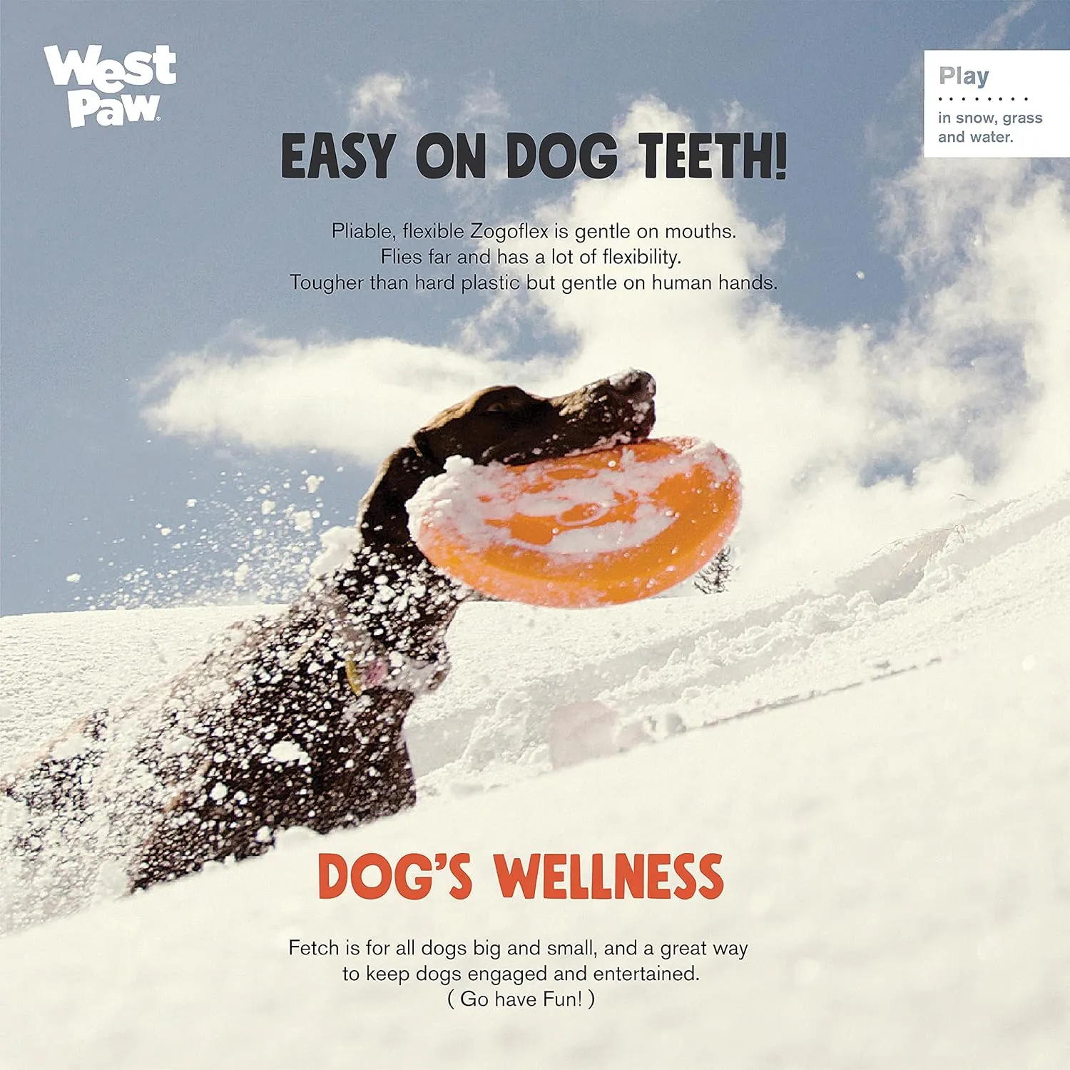 WEST PAW Zogoflex Zisc Dog Flying Disc, High Flying Aerodynamic Disc for Dogs Puppy  Lightweight, Floatable Disc for Fetch, Tug of War, Catch, Play  Doubles as Food/Water Bowl, Small, Granny Smith