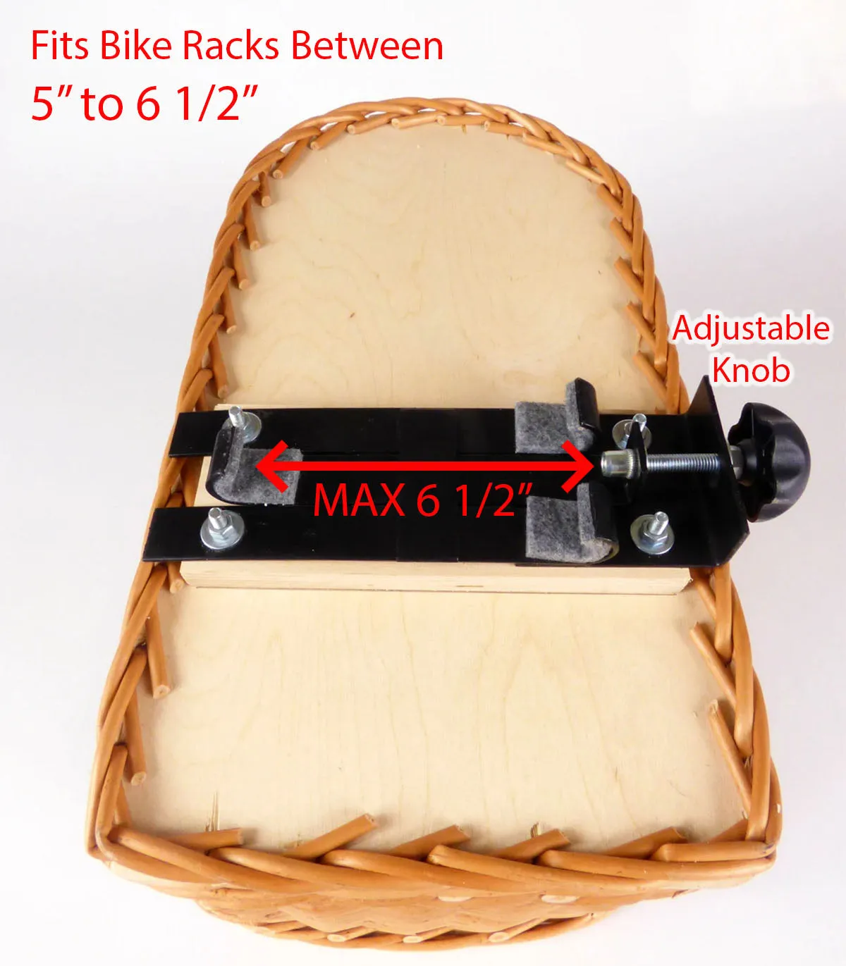 Wicker Dog or Cat Carrier with Protective Grille - for Bicycle Luggage Rack & Metal Holder - Ecru Color with Soft Cotton Cushion